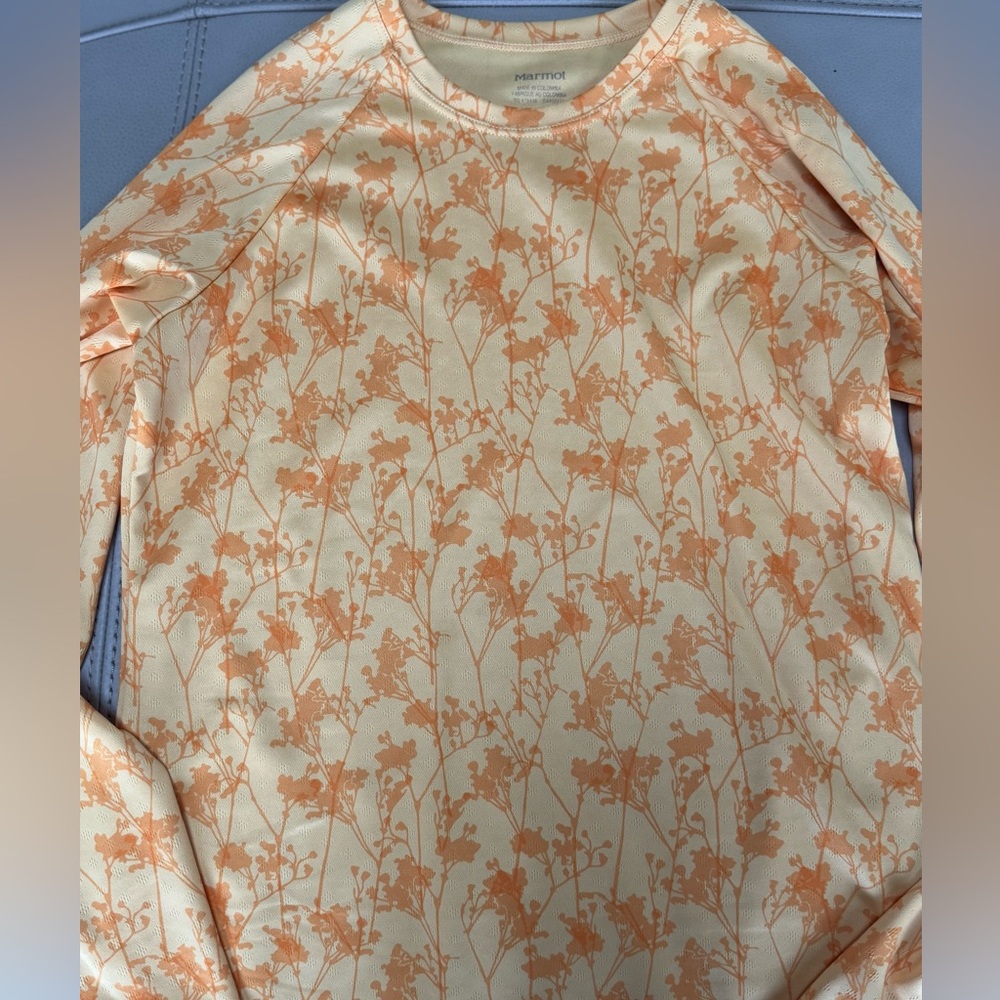 Marmot yellow floral printed top
